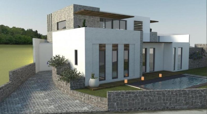 Kissamos Kreta, Kissamos: Halbfertiges Haus mit Blick auf Meer und Berge zu verkaufen Haus kaufen